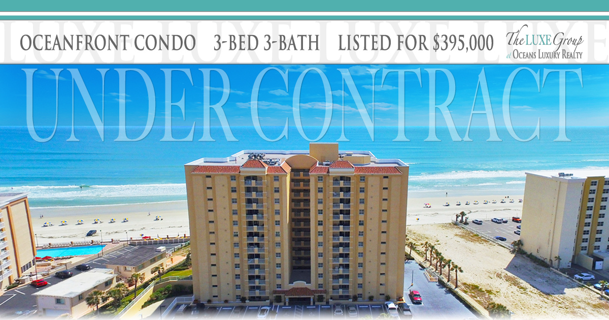 St Croix Condo 905 - 3145 S Atlantic Ave Daytona Beach Shores - Under Contract - The LUXE Group 386.299.4043